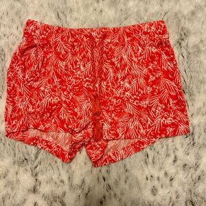 H&M coral Patterned Shorts